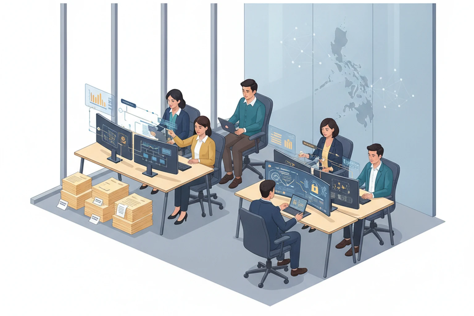 Accounts Payable Operations: Access Recertification Review editorial illustration