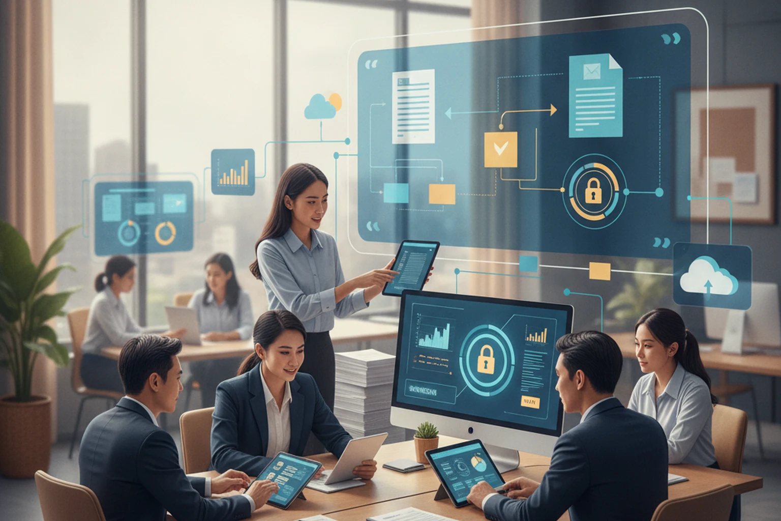 Accounts Payable Operations: Change Control Record editorial illustration