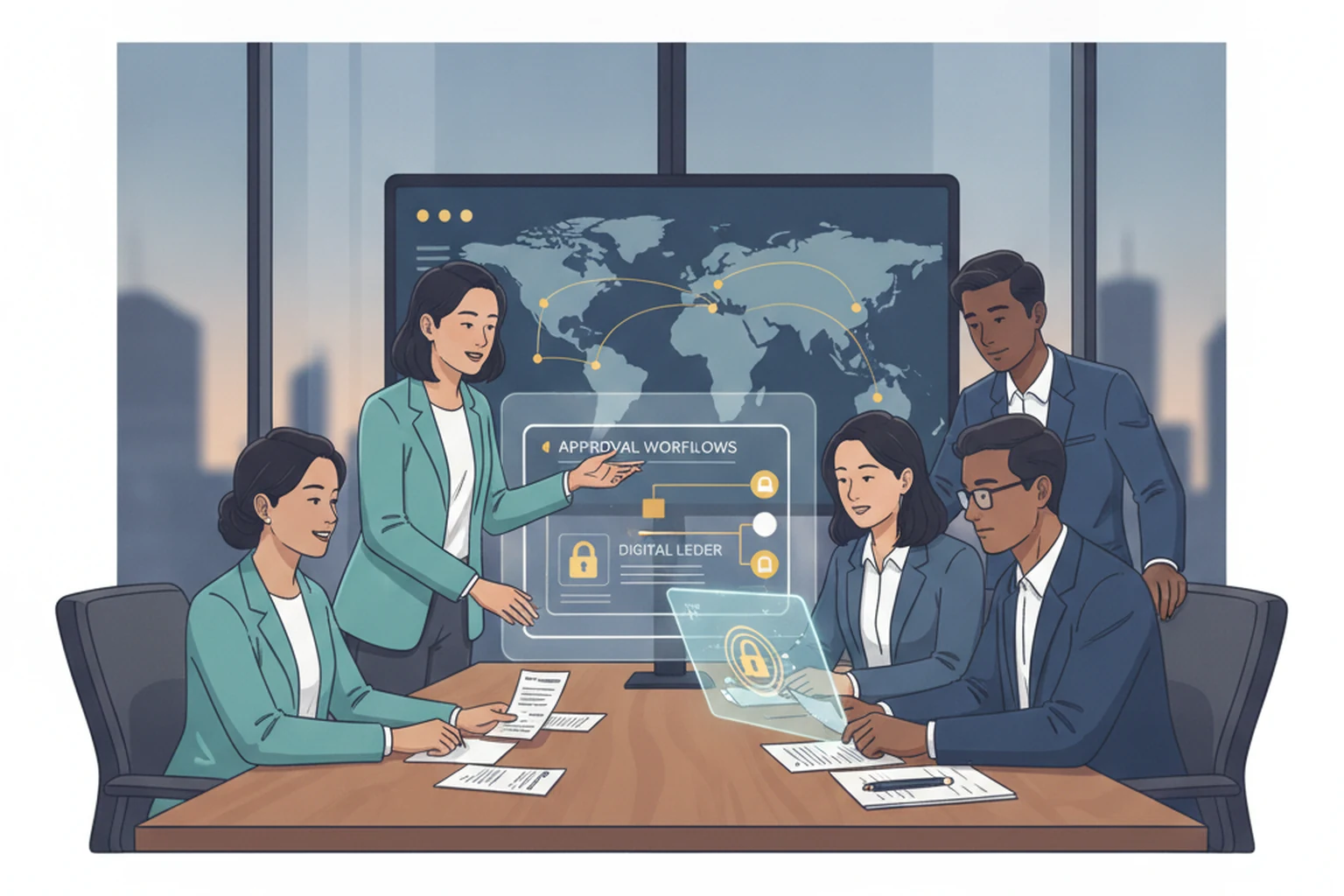 Accounts Payable Operations: Launch Readiness Review editorial illustration