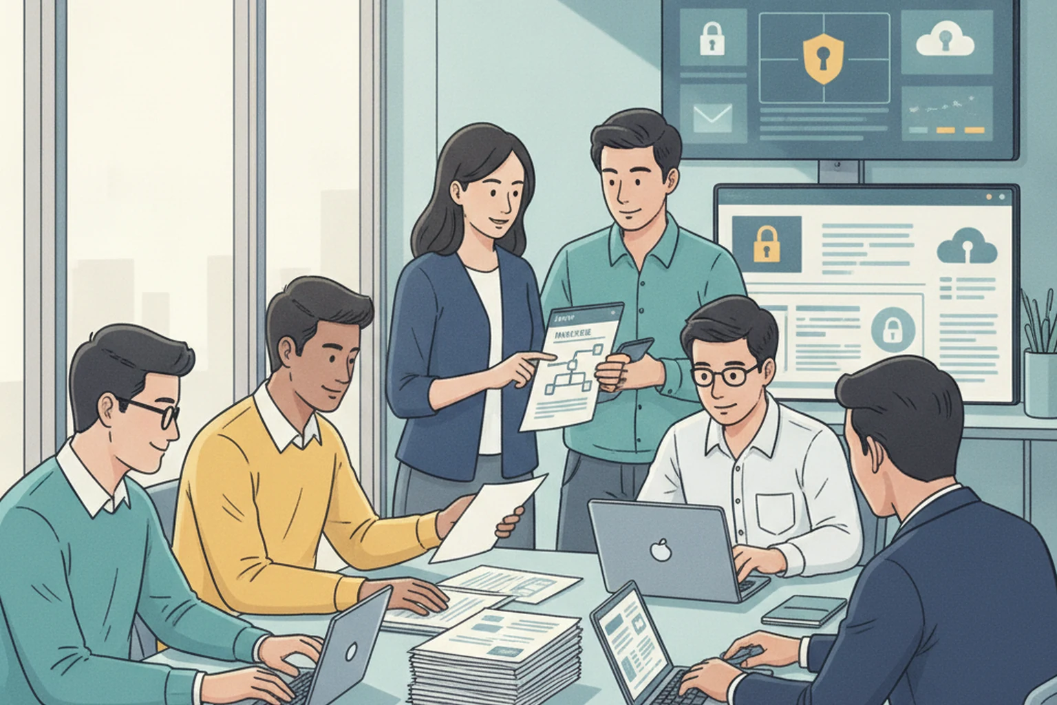 Accounts Payable Operations: Quality Review Cadence editorial illustration