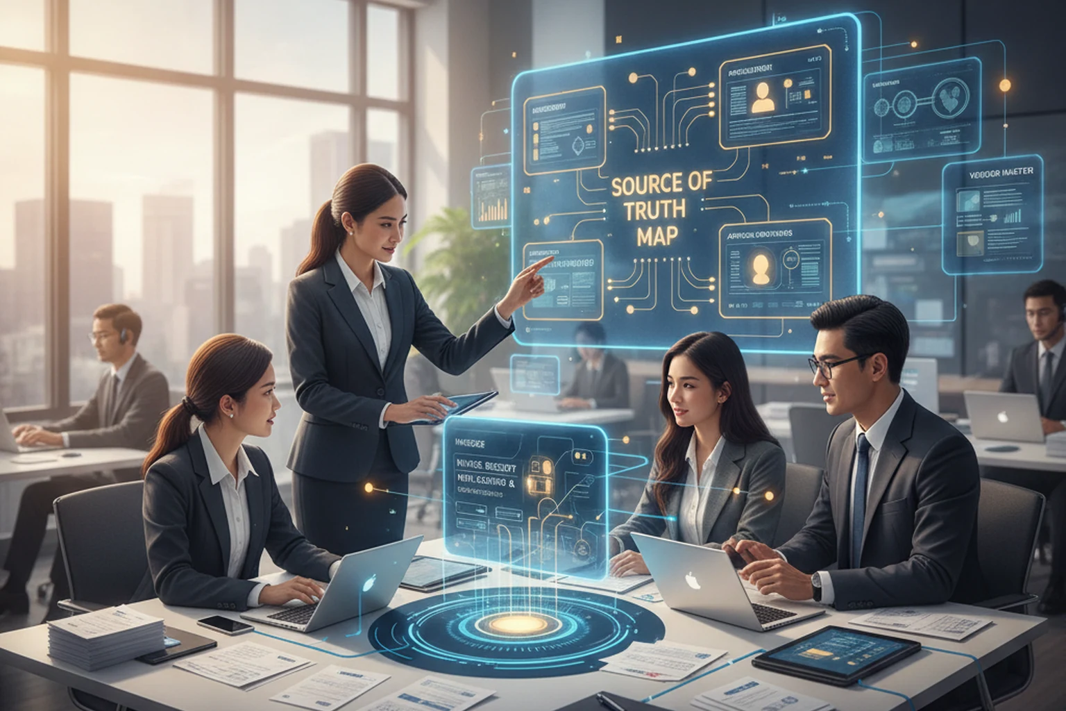 Accounts Payable Operations: Source of Truth Map editorial illustration